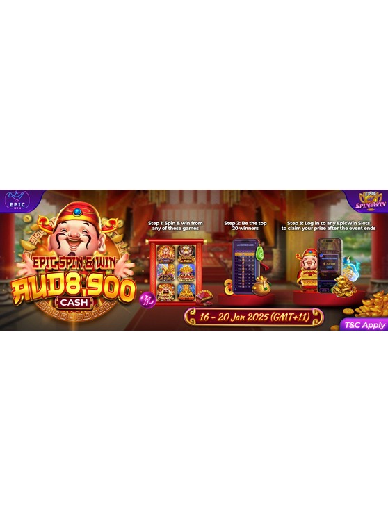 EpicWin - Epic Spin & Win Tournament (AUD)